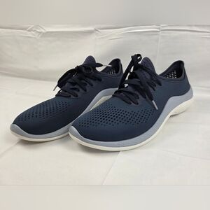 Crocs Literide 360 Pacer Running Shoe Mens 13 Blue Lace Up 206715